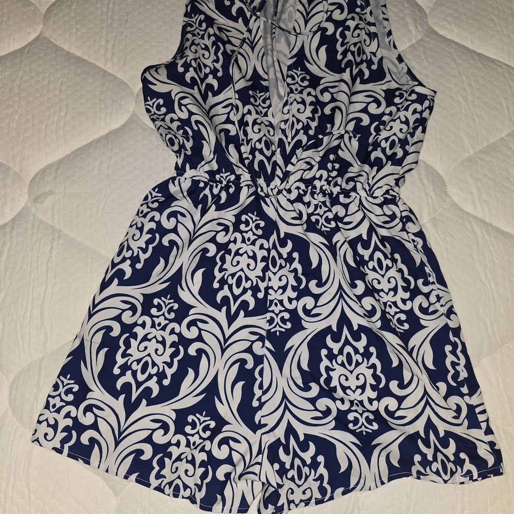Stylish Blue and White Kids Dress